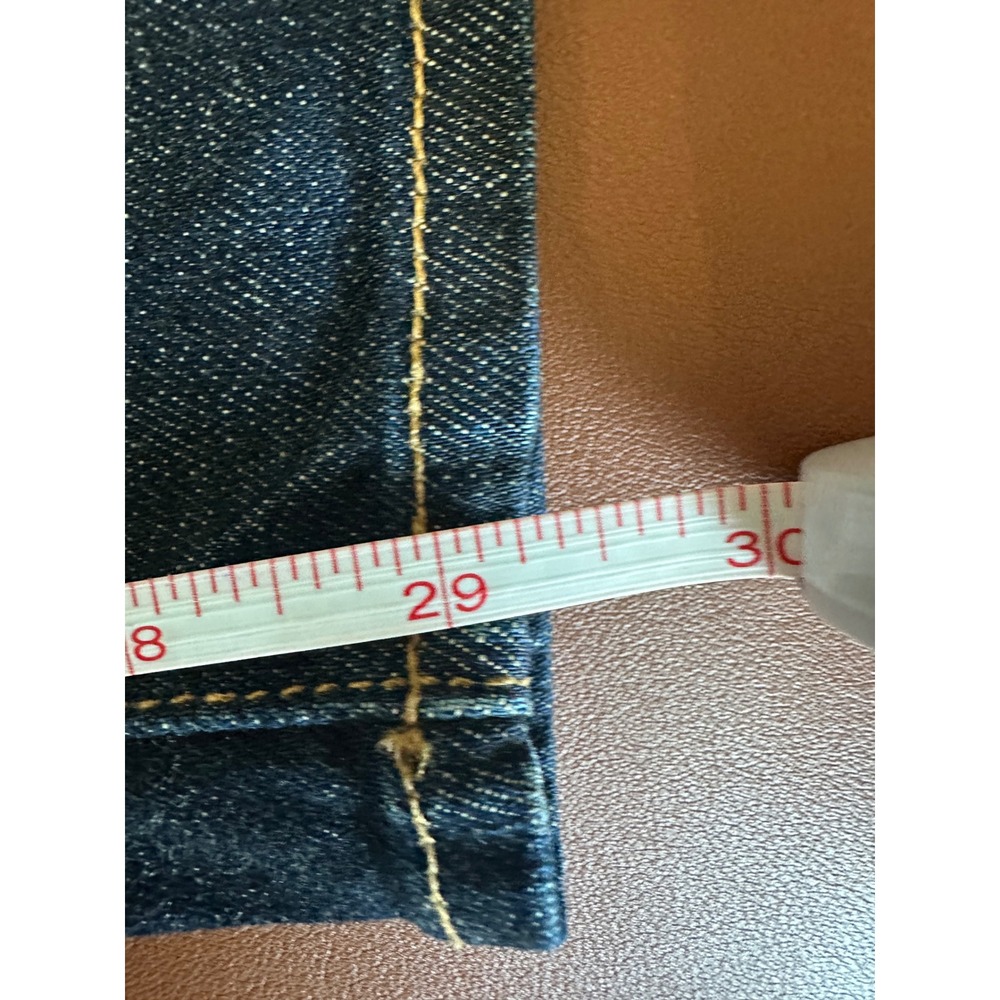 Rag & Bone tomboy Skinny Jeans size 26 dark Wash Graphic Waistband low rise 8" - Picture 8 of 11
